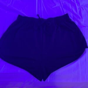 black lounge shorts